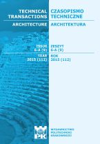 Technical Transactions iss. 9. Architecture iss. 6-A