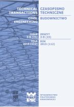 Technical Transactions iss. 23. Civil Engineering iss. 3-B