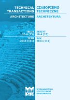 Technical Transactions iss. 23. Architecture iss. 10-A