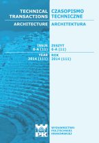 Technical Transactions iss. 11. Architecture iss. 6-A