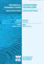 Technical Transactions iss. 9. Architecture iss. 4-A