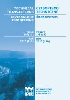 Technical Transactions iss. 13. Environment Engineering iss. 1-Ś