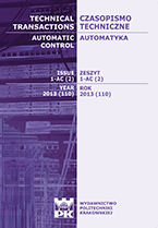 Technical Transactions iss. 2. Automatic Control iss. 1-AC