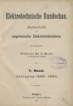 Elektrotechnische Rundschau 1889/1890
