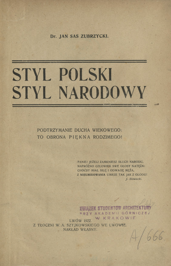 Styl polski, styl narodowy