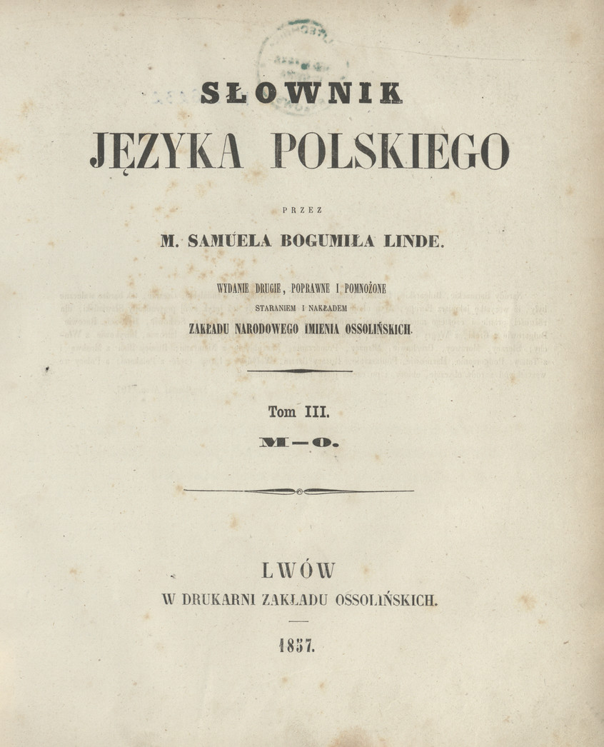 Słownik języka polskiego. T. 3, M - O.