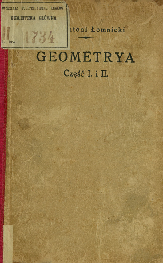 Geometrya : podręcznik dla szkół średnich. Cz. 1 i 2, Planimetrya. Stereometrya : dla klasy IV i V