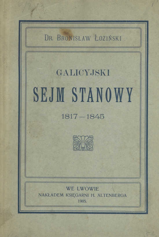 Galicyjski Sejm Stanowy (1817-1845)