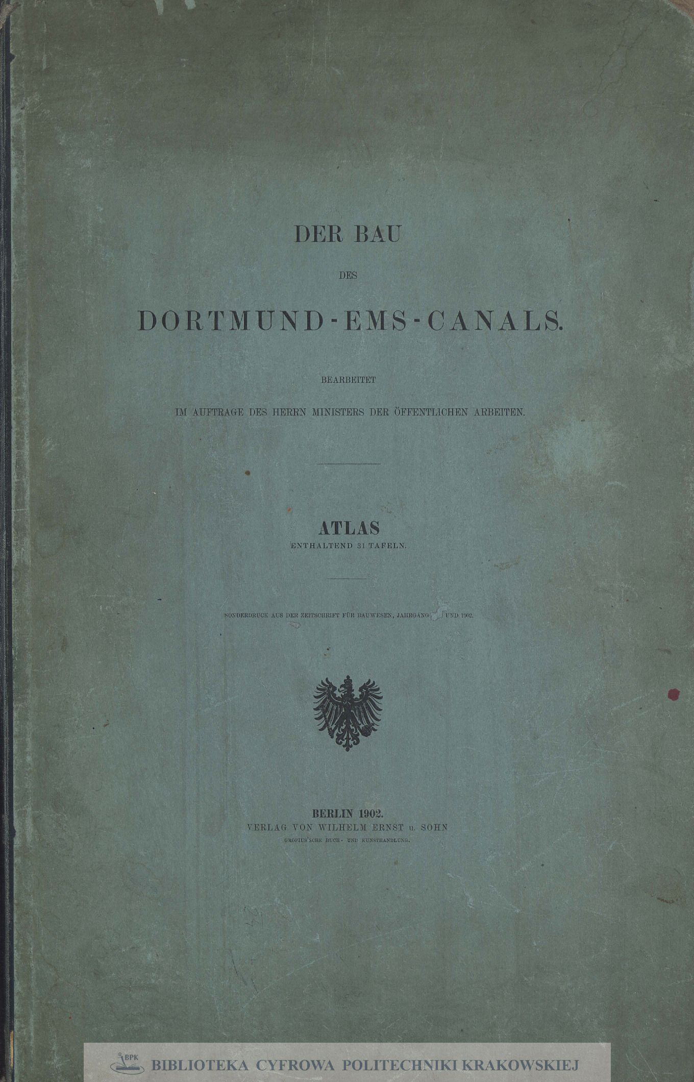 Der Bau des Dortmund-Ems-Canals : Atlas
