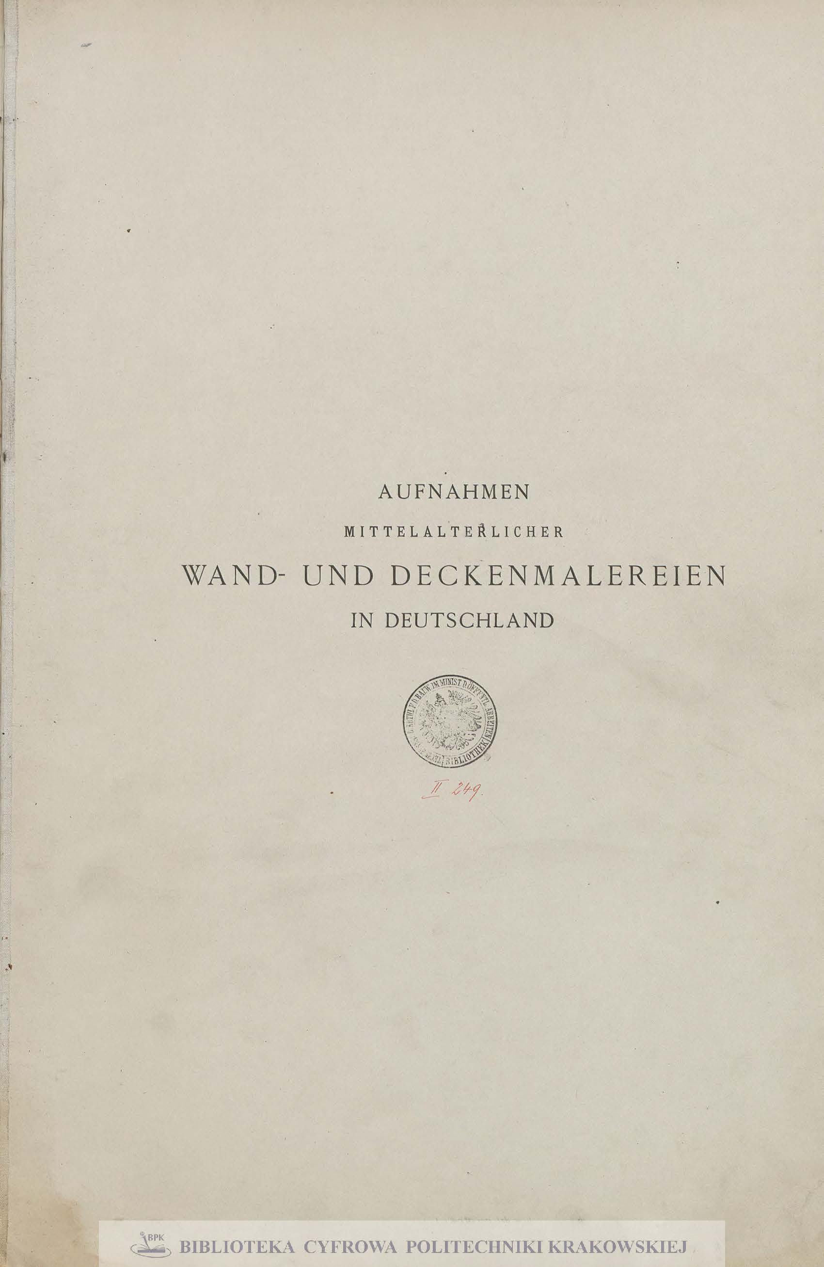 Aufnahmen mittelalterlicher Wand- und deckenmalereien in Deutschland