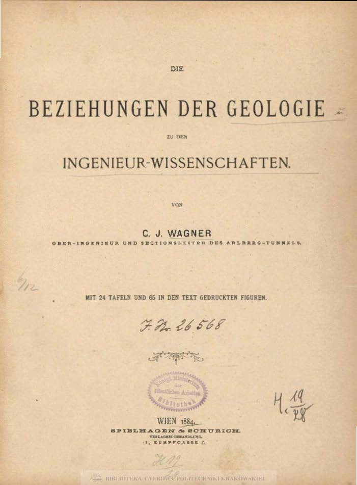 Die Beziehungen der Geologie zu den Ingenieur-Wissenschaften