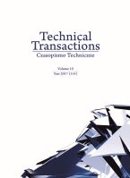 Technical Transactions. Vol. 10