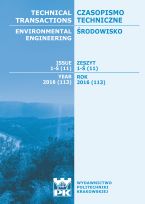Technical Transactions iss. 11. Environmental Engineering iss. 1-Ś