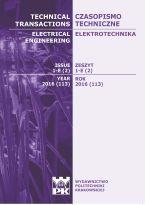 Technical Transactions iss. 2. Electrical Engineering iss. 1-E