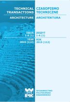 Technical Transactions iss. 1. Architecture iss. 1-A