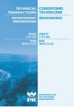Technical Transactions iss. 18. Environment Engineering iss. 1-Ś