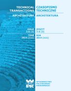 Technical Transactions iss. 3. Architecture iss. 3-A