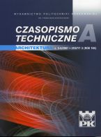 Czasopismo Techniczne z. 3. Architektura z. 3-A