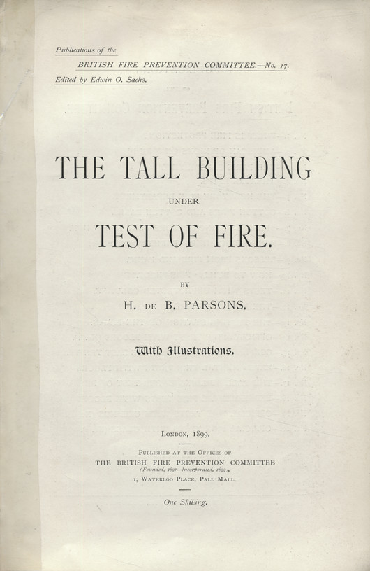 The tall building under test of fire