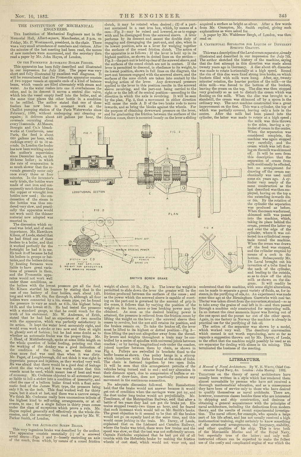 The Engineer, Vol. 54, 10 November