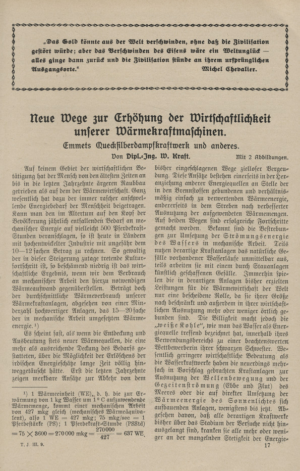 Jahrbuch der Technik : Jahrgang III: Das Jahr 1916, H. 9