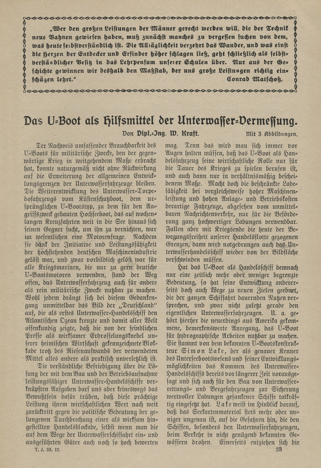 Jahrbuch der Technik : Jahrgang III: Das Jahr 1916, H. 12