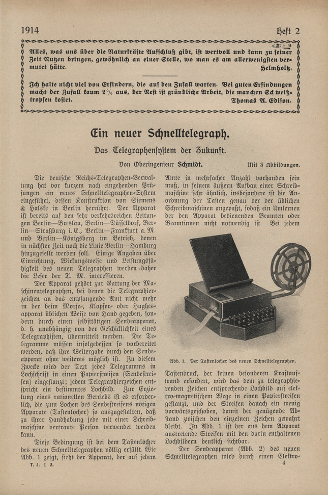 Jahrbuch der Technik : Jahrgang I, H. 2