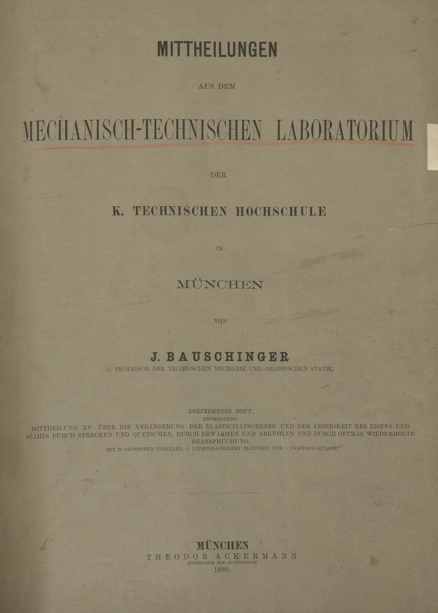 Mitteilungen aus dem Mechanisch -Technischen Laboratorium der K. Technischen Hochschule in München, H. 13