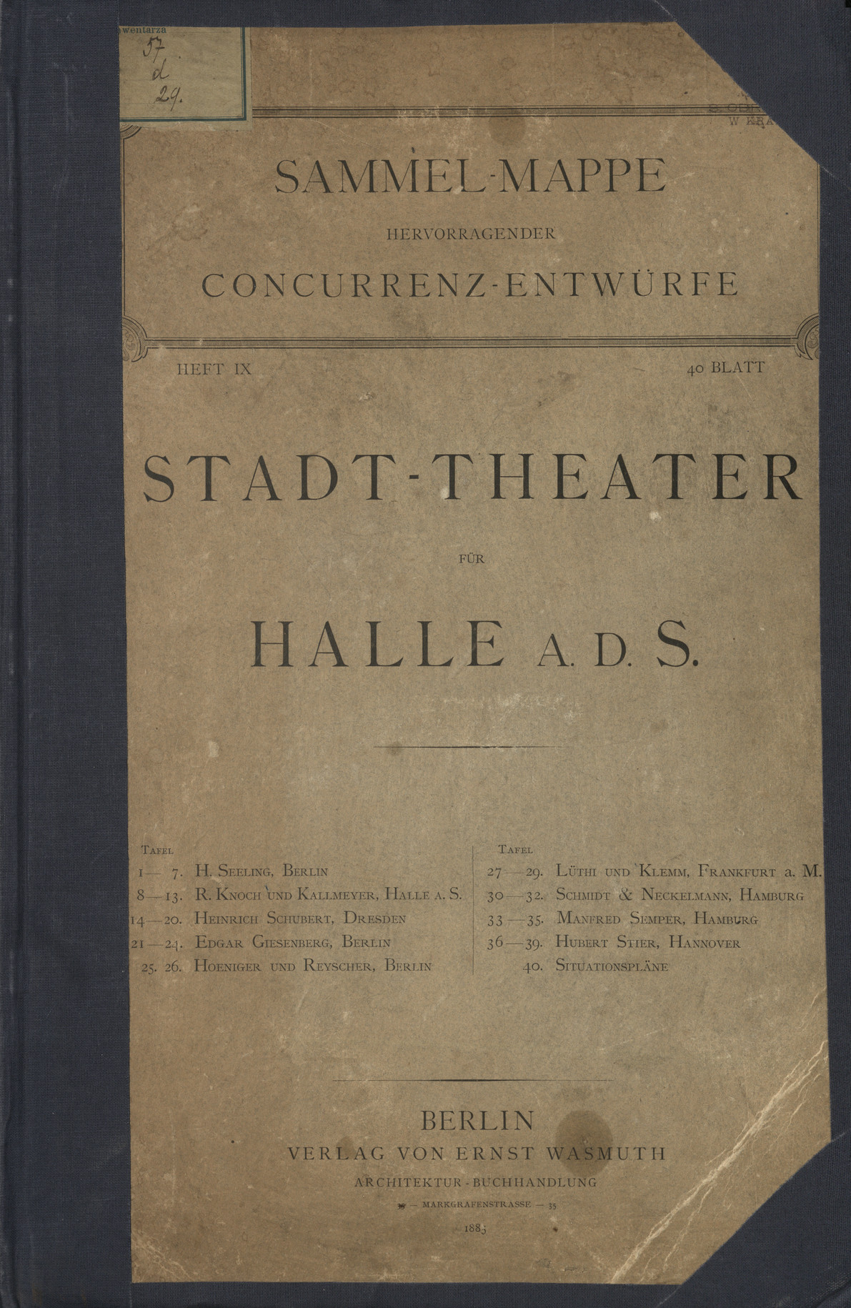 Stadt-Theater für Halle a. d. S.