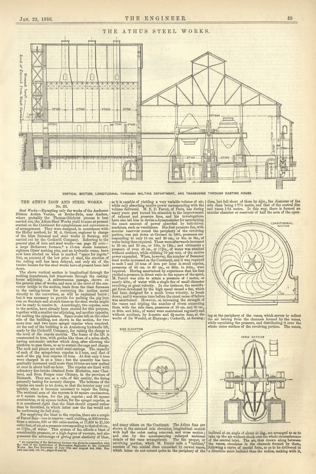 The Engineer, Vol. 61, 22 January