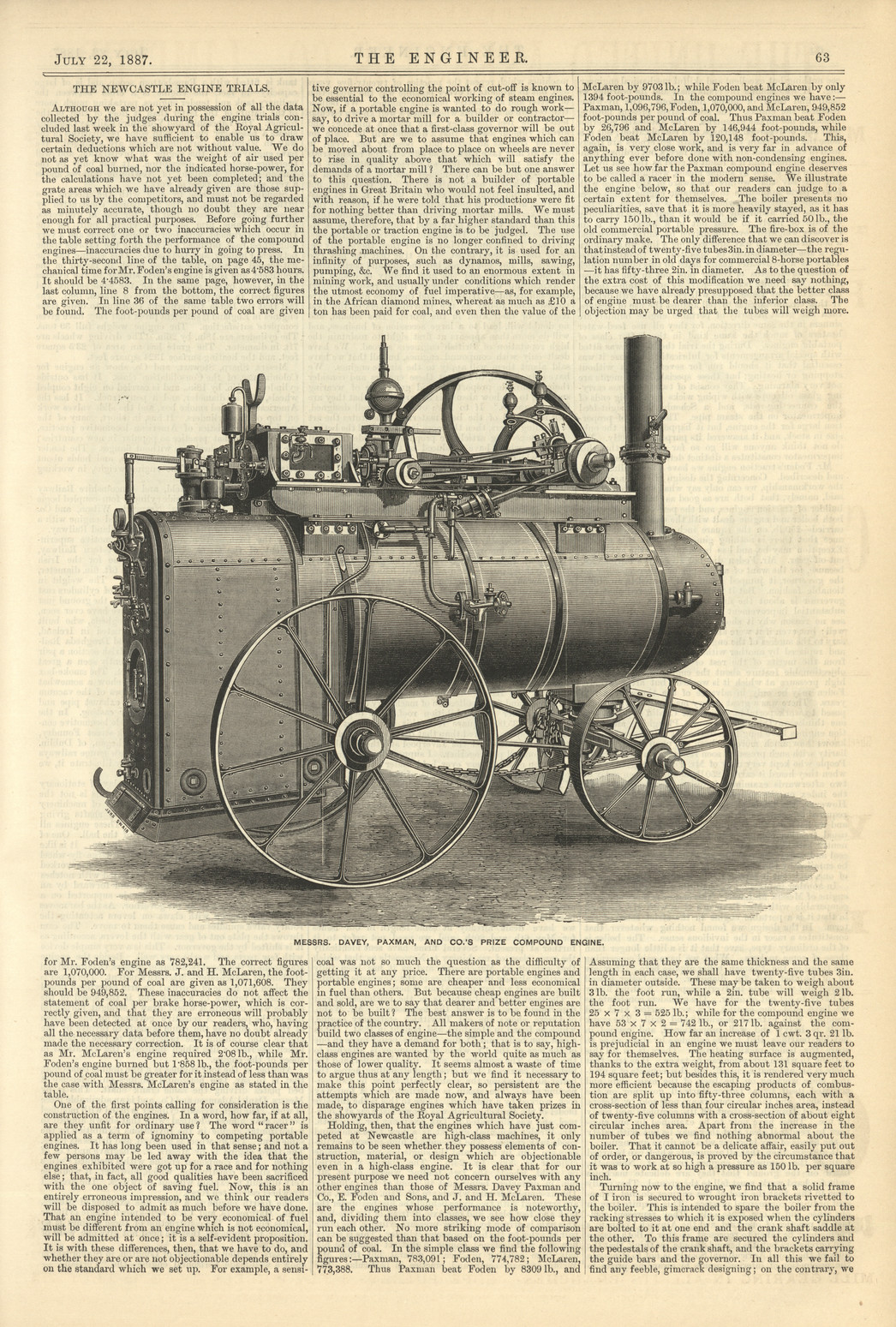 The Engineer, Vol.64, 22 July
