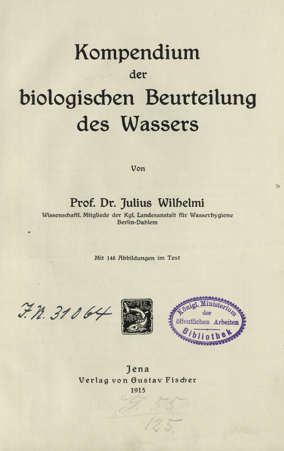 Kompendium der biologischen Beurteilung des Wassers