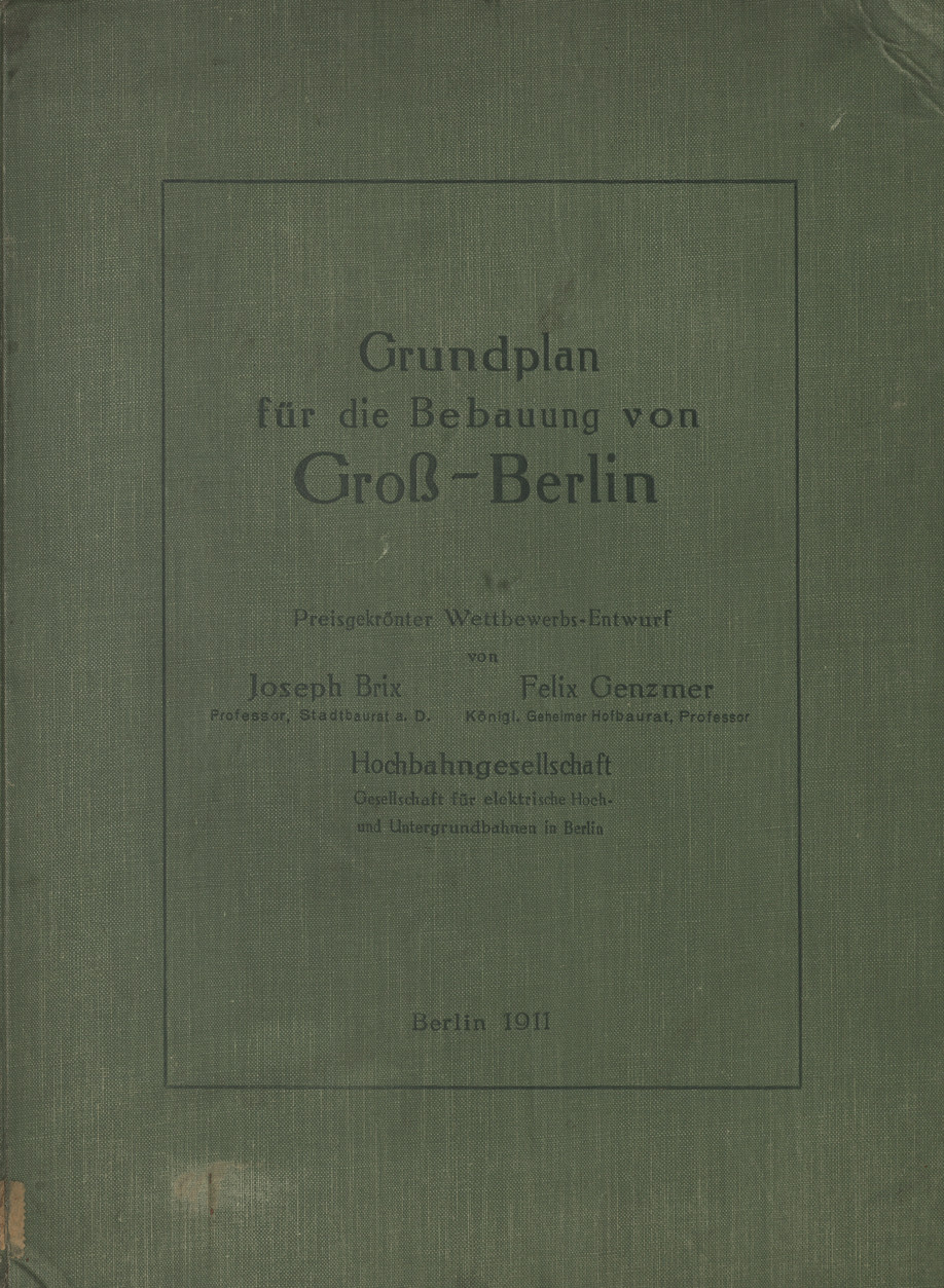 Grundplan für die Bebauung von Groß-Berlin