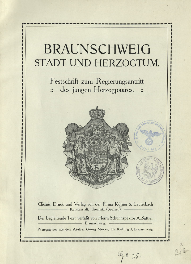 Braunschweig, Stadt und Herzogtum : Festschrift zum Regierungsantritt des jungen Herzogpaares