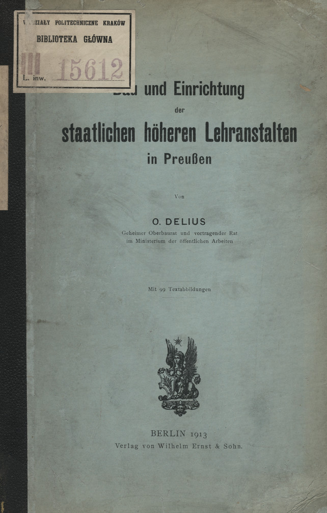 Bau und Einrichtung der staatlichen höheren Lehranstalten in Preussen