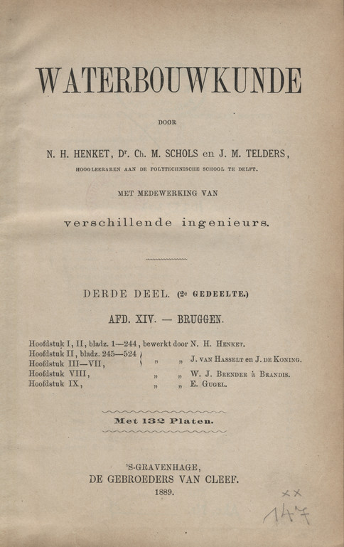Waterbouwkunde. D. 3 (2e Gedelete), Adf. 14, Bruggen