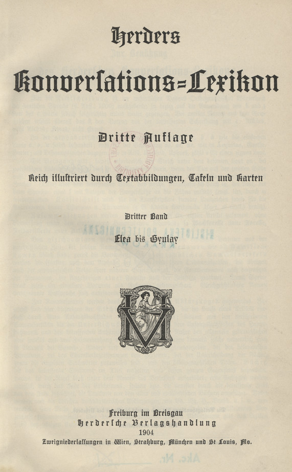 Herders Konversations-Lexikon. Bd. 3, Elea bis Gyulay