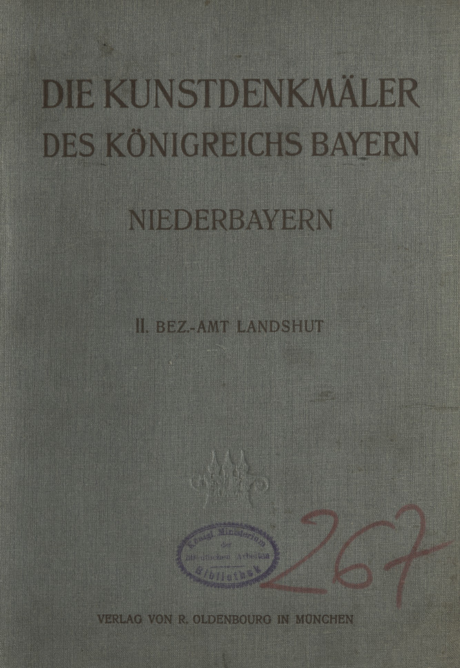Die Kunstdenkmäler von Niederbayern. H. 2, Bezirksamt Landshut