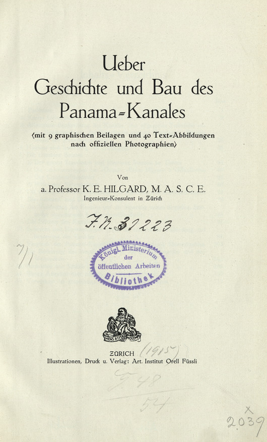 Ueber Geschichte und Bau des Panama-Kanales