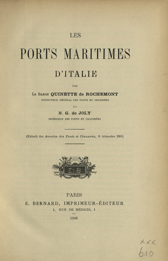 Les ports maritimes d&amp;#039;Italie