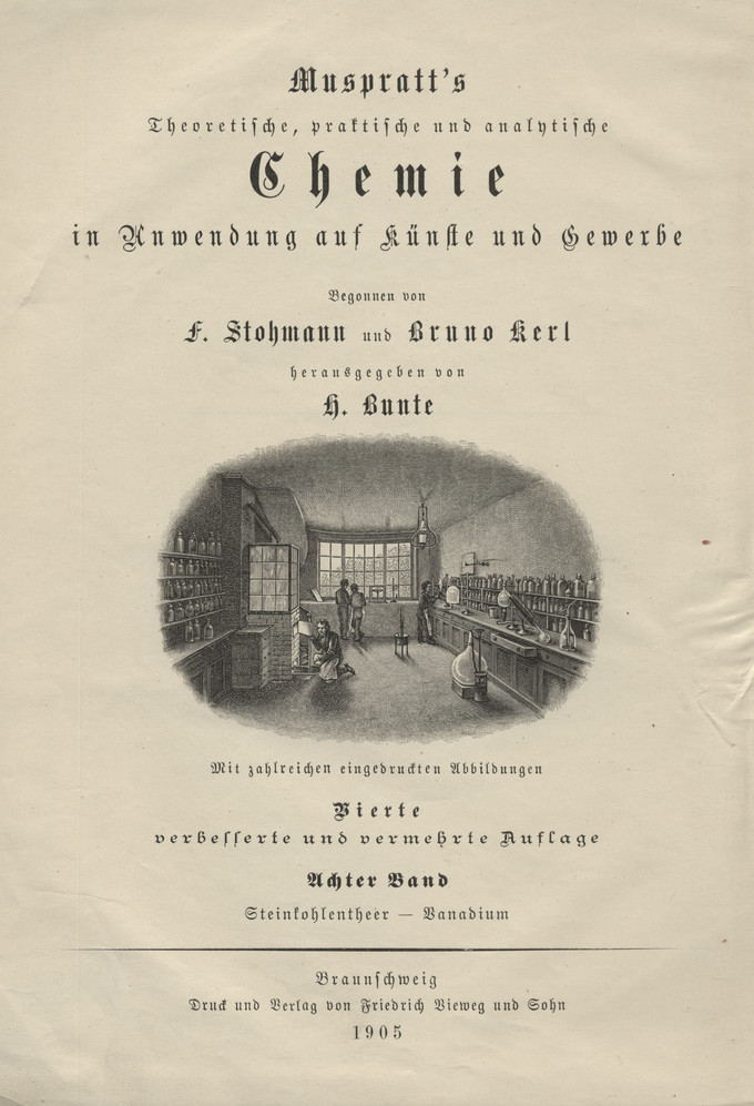 Encyklopädisches Handbuch der technischen Chemie. Bd. 8, Steinkohlentheer-Vanadium