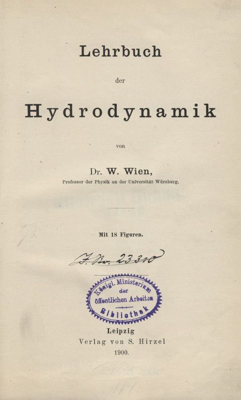 Lehrbuch der Hydrodynamik