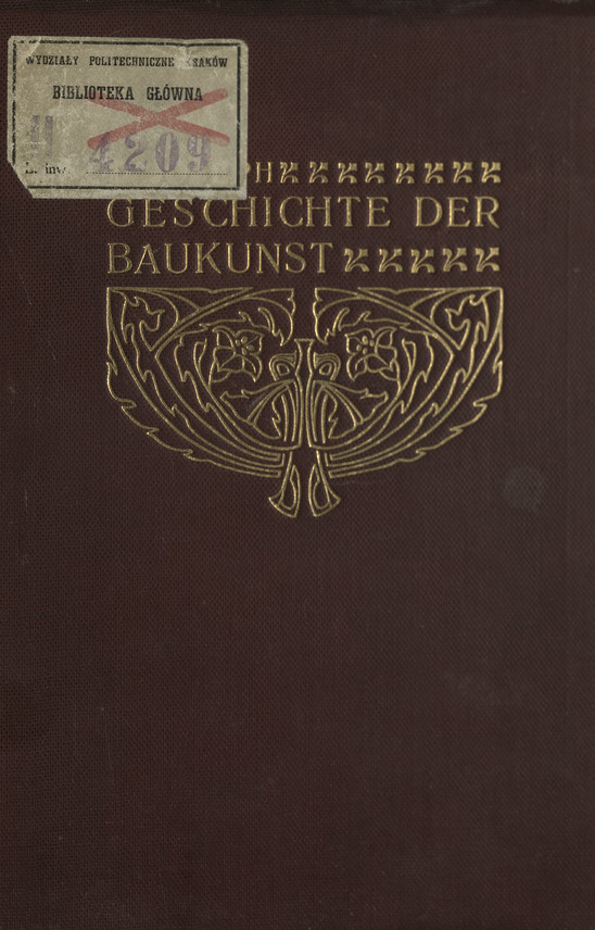 Geschichte der Baukunst vom Alterum bis zur Neuzeit : ein Handbuch. Bd. 2