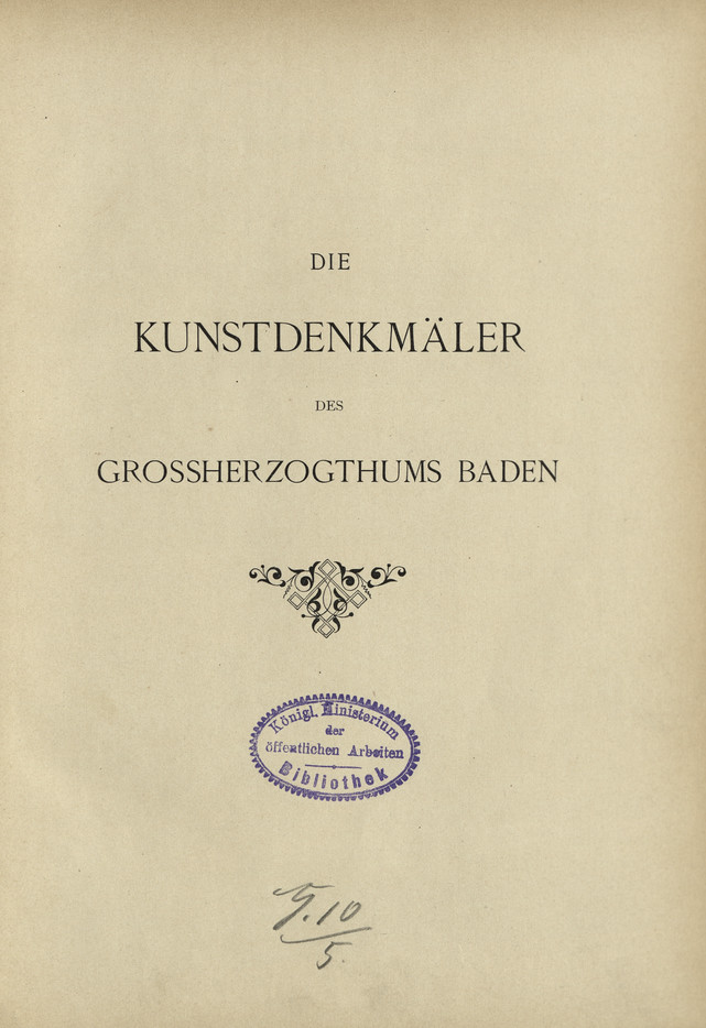 Die Kunstdenkmäler der Amtsbesirks Wertheim : (Kreis Mosbach). Abt. 1, Die Kunstdenkmäler des Amtsbezirks