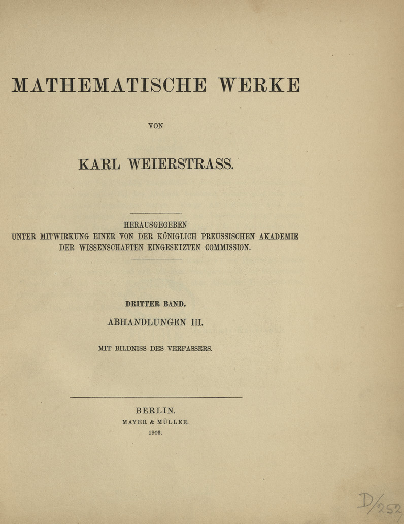 Mathematische Werke. Bd. 3, Abh. 3