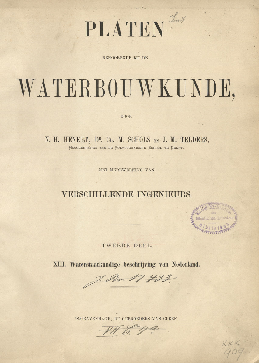 Platen behoorende bij de Waterbouwkunde. D. 2, [Afd.] 13, Waterstaatkundige beschrijving van Nederland