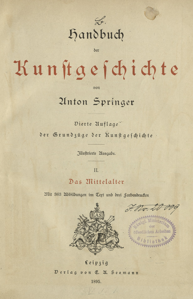 Handbuch der Kunstgeschichte. 2, Das Mittelalter