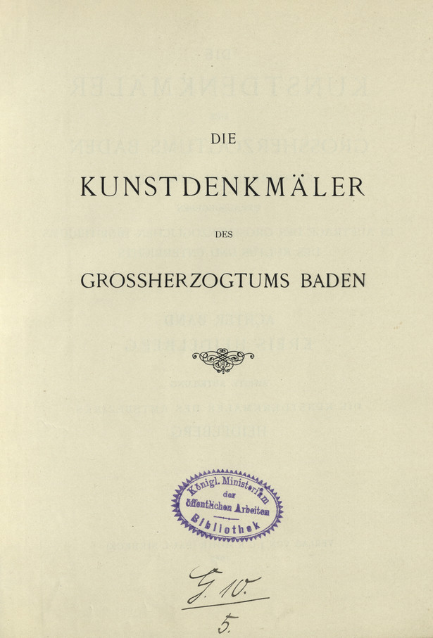 Die Kunstdenkmäler des Amtsbezirks Heidelberg : (Kreis Heidelberg). Abt. 2, Die Kunsdenkmäler des Amtsbezirks Heidelberg