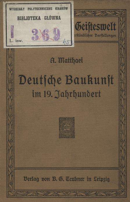 Deutsche Baukunst im 19. Jahrhundert
