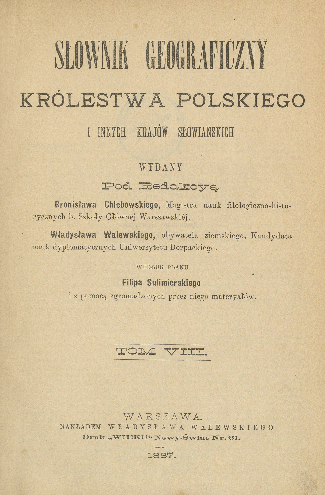 Słownik geograficzny Królestwa Polskiego i innych krajów słowiańskich. T. 8, P